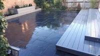 Black Limestone Paving Slabs by James Chatwin Landscapes