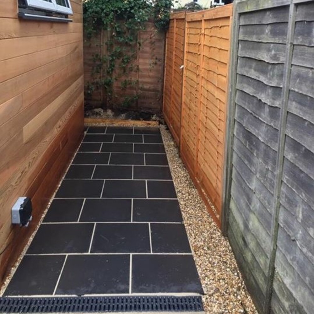 Kota Black Limestone Paving Natural Stone Paving - 60cm x 60cm - Primethorpe Paving