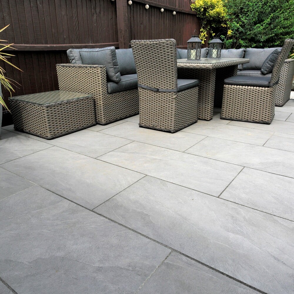 Porcelain Outdoor Paving - Masso Grey 100cm x 50cm - Primethorpe Paving -Botanical Landscapes  (1)