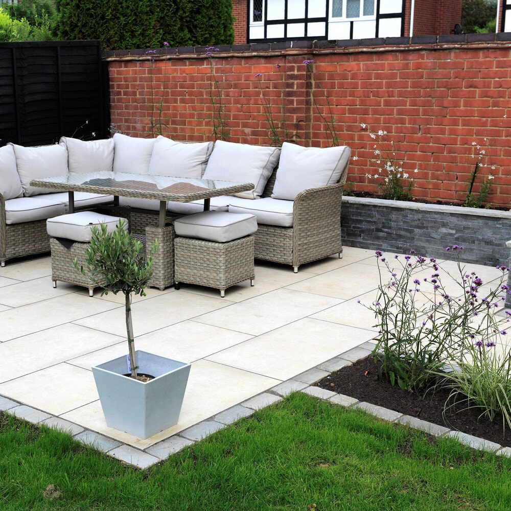 Porcelain Outdoor Paving - Riva Cream 100cm x 50cm - Primethorpe Paving -Grounded Landscpaes (4)