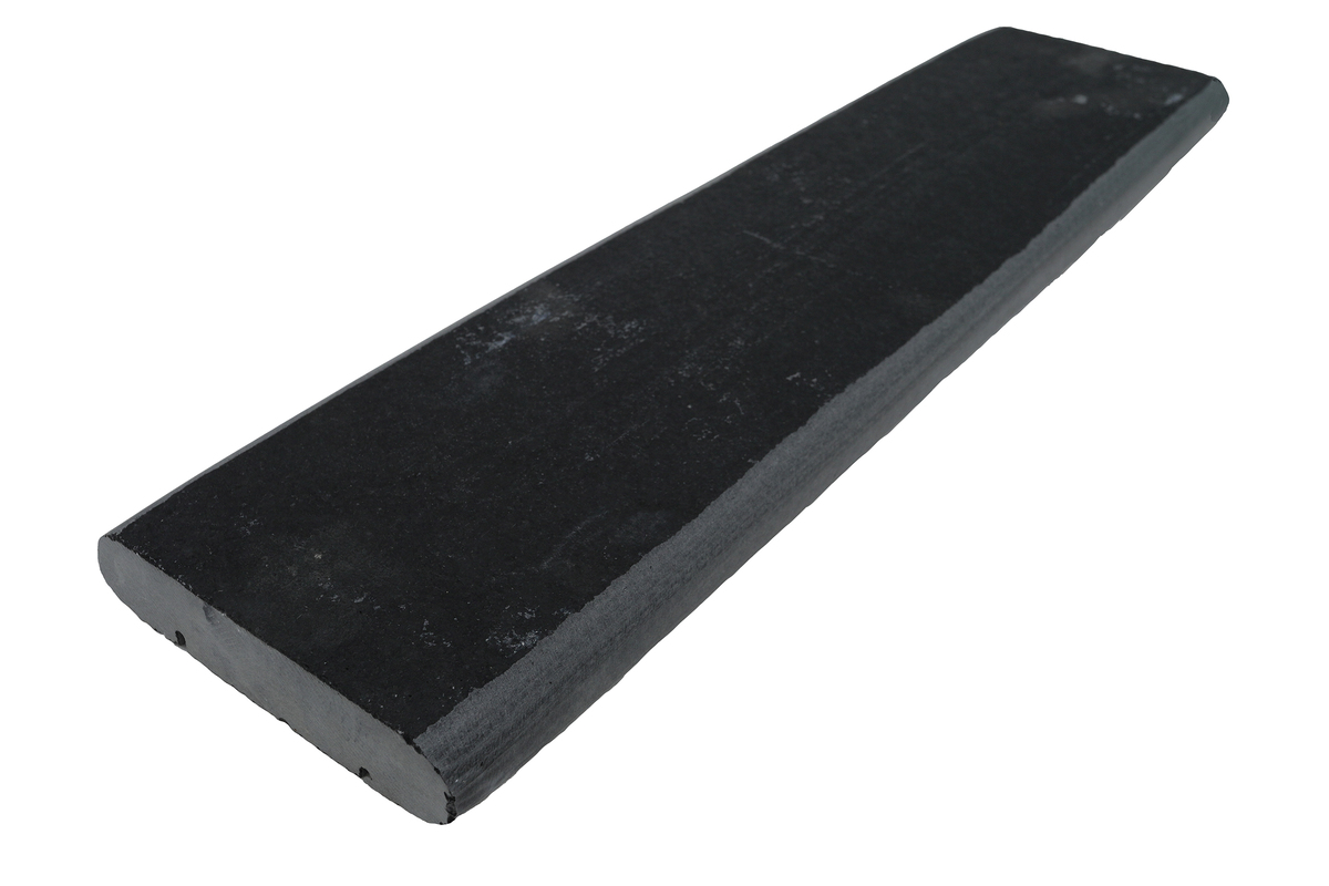 Example of a black limestone coping that would work well with a mastic